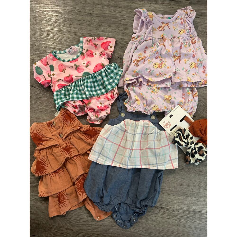 Baby girl summer clothing bundle from Disney , Gap,  Kate Quinn size 0-3 months